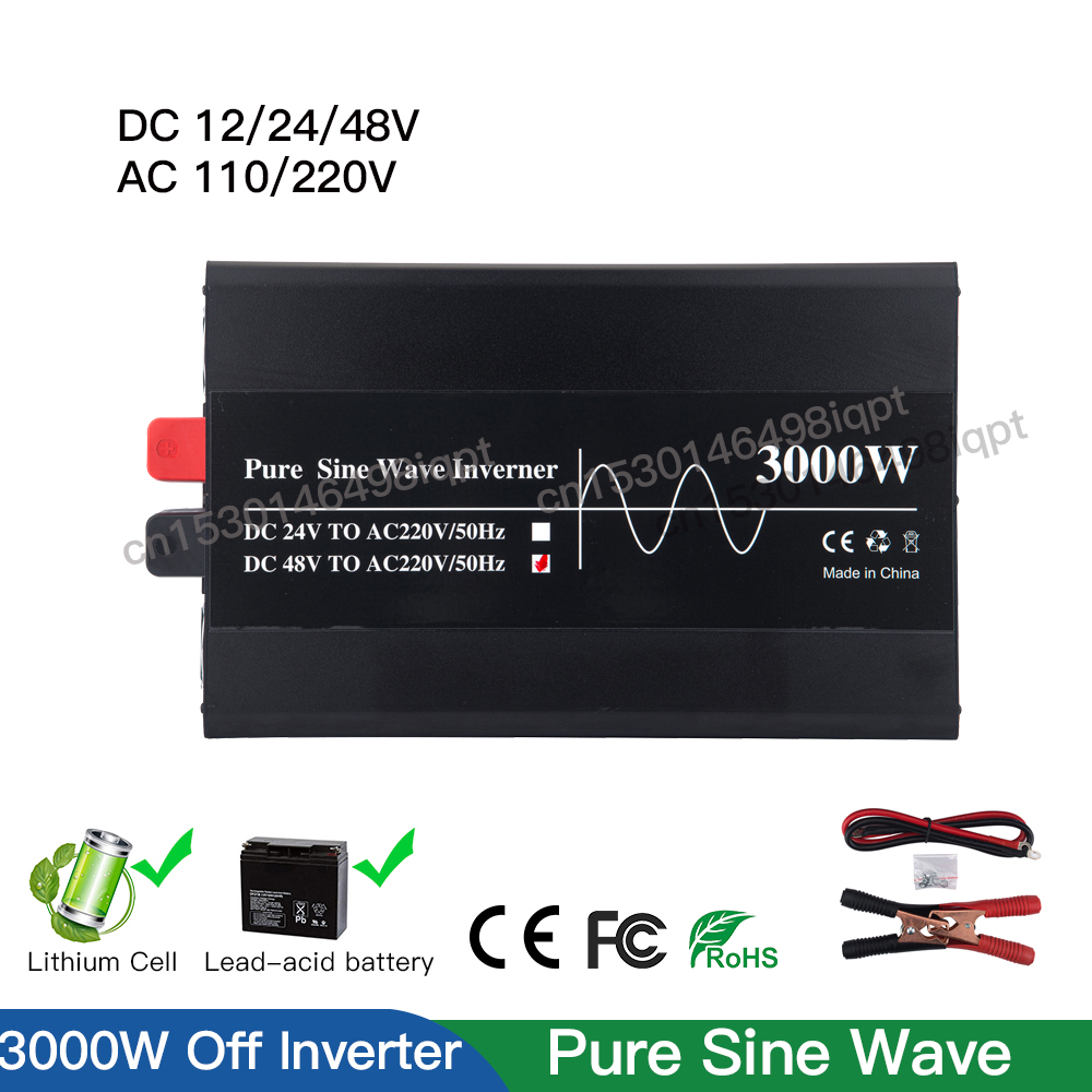 Lifepo4 Solar Inverter 24V 3000W - 3000W 12V 24V 48V Off inwerter