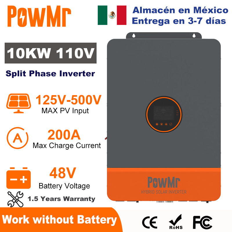 Split Phase Inverter 10Kw 110V 220V - PowMr 10KW Falownik dzielony 48V 110V