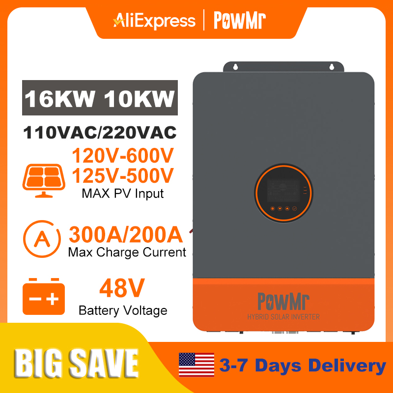 PowMr 16KW 10KW Inwerter Jedno – Split Phase Inverter 10Kw 110V 220V recenzja i cena