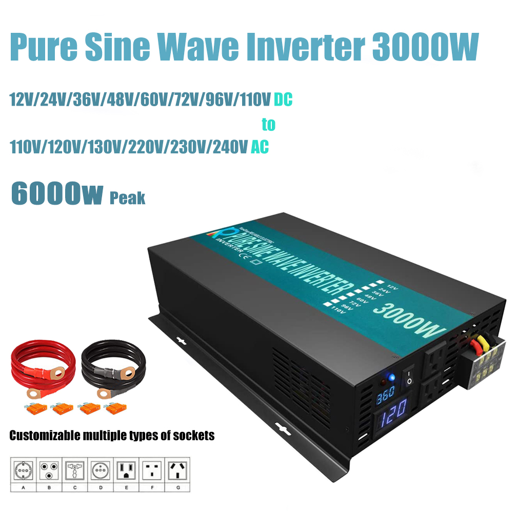 Niezawodny falownik czystej fa – Inverter Pure Sine Wave 60Hz 120V 3000W recenzja i cena